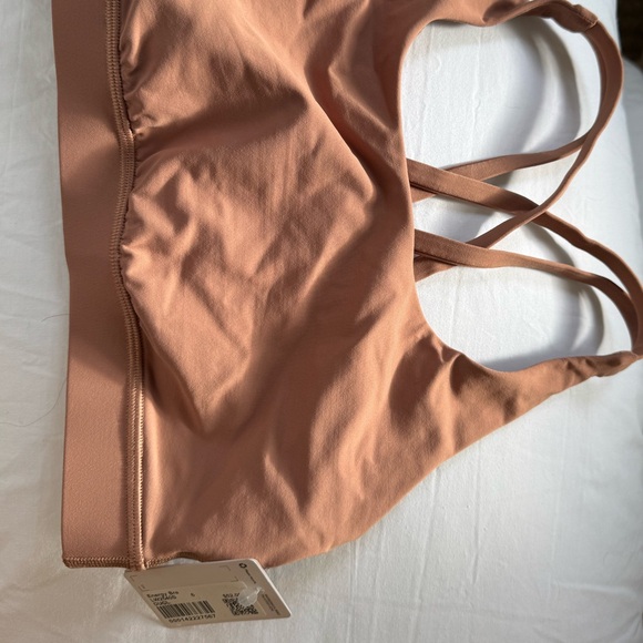 New Lululemon Energy Bra, Medium Support - Size 6 - Color: Dusty Clay NWT - Picture 3 of 5